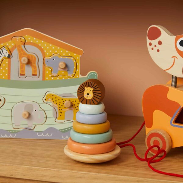 Zookabee - Wooden Lion Tower Rings