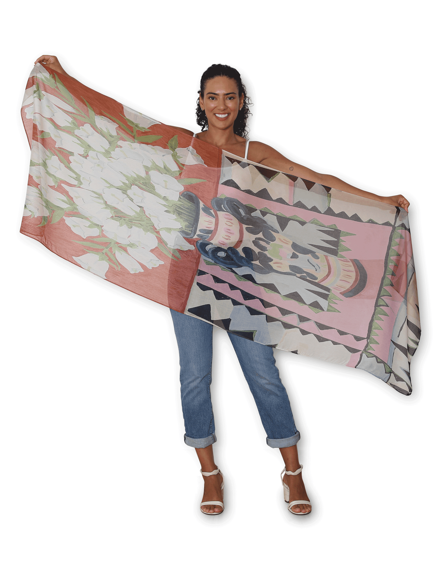 The Artist Label - Viscose Scarf Fox Gloves