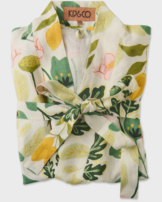 Kip & Co - Wander Linen Robe - The Ivy Room Adelaide