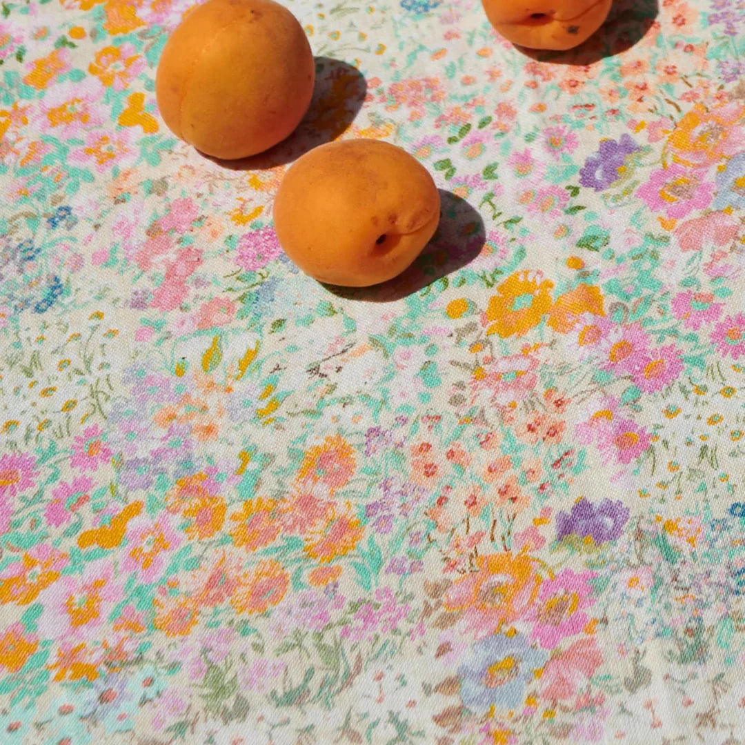 Kip & Co -  Little Bit Ditsy Linen Tablecloth 145cm x 270cm - The Ivy Room Adelaide