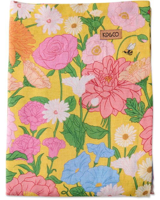 Kip & Co - Follow the Sun Yellow Tablecloth - The Ivy Room Adelaide