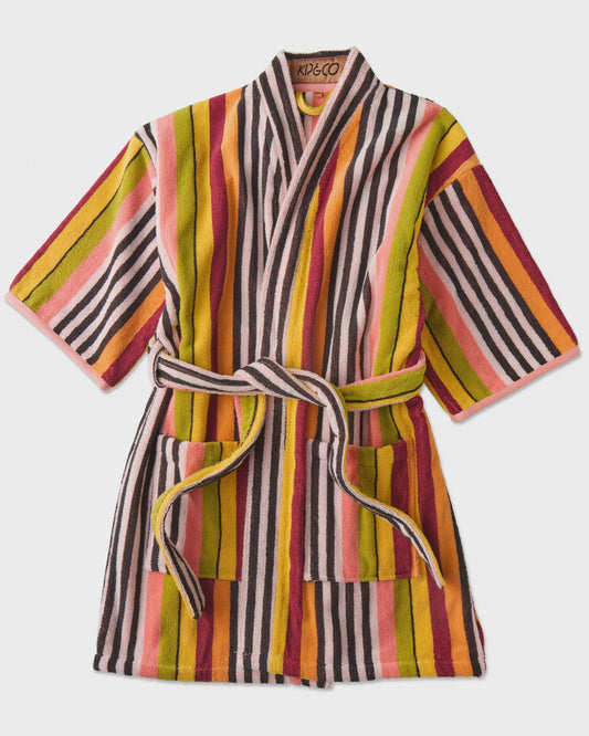 Kip & Co - Casablanca Stripe Terry Mini Robe - The Ivy Room Adelaide