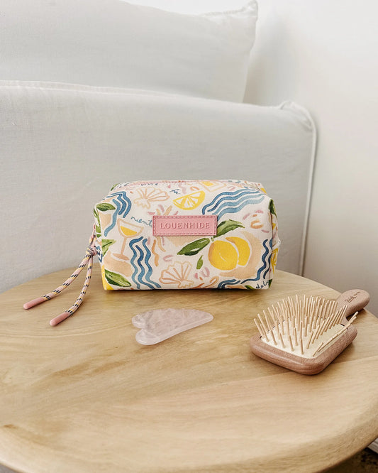 Louenhide - Bambi Makeup Bag / Lemon Print - The Ivy Room Adelaide