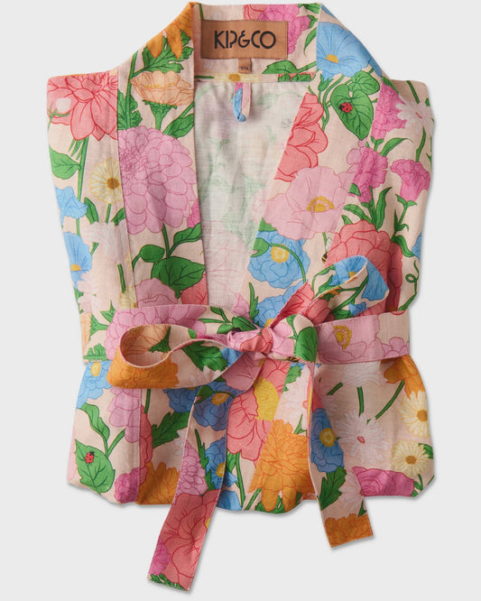 Kip & Co - Follow the Sun Linen Robe - The Ivy Room Adelaide
