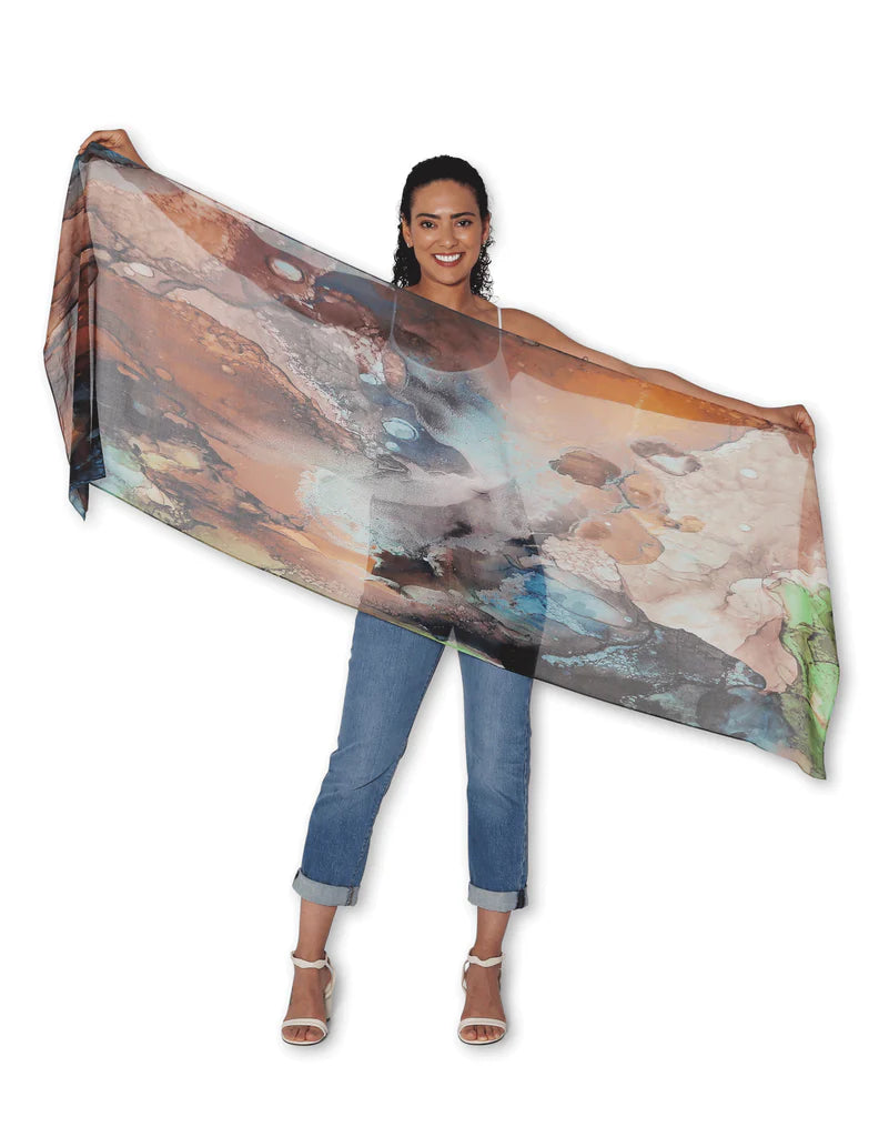 The Artist Label - Viscose Scarf Aesthereis Tapestry - The Ivy Room Adelaide