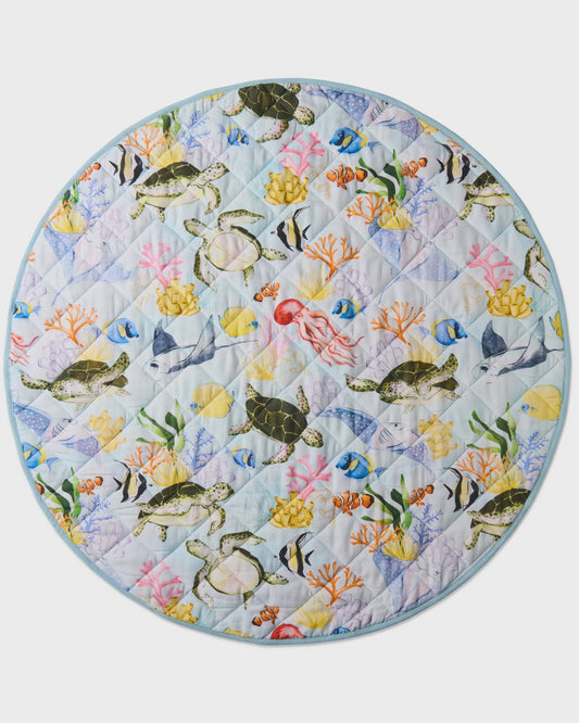 Kip & Co - Reef Life Quilted Baby Play Mat - The Ivy Room Adelaide