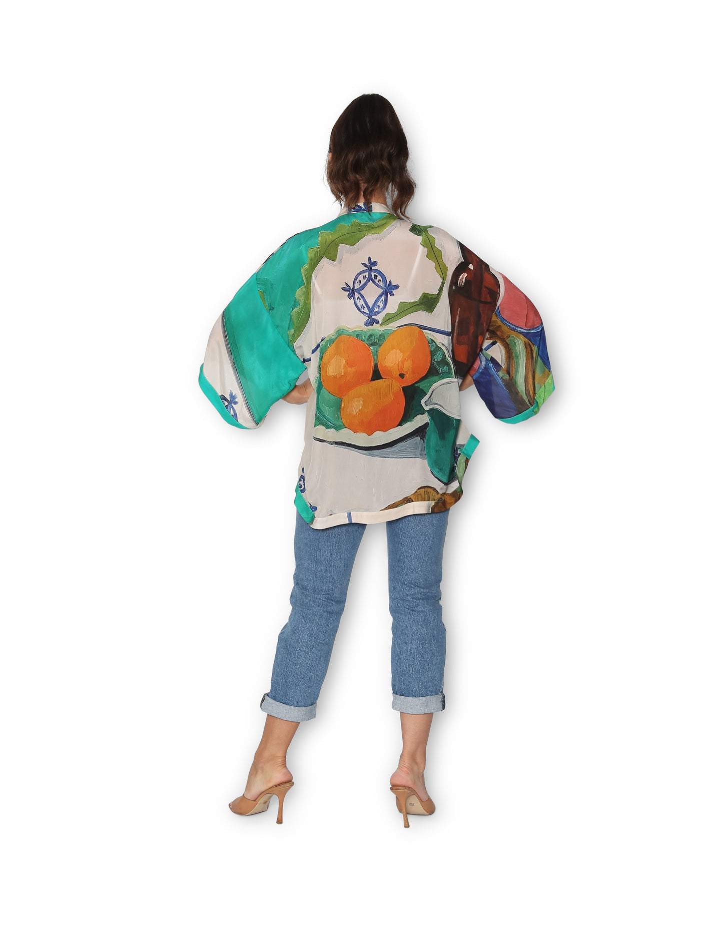 The Artists Label - Silk Kimono Some Mornings are Brighter than others