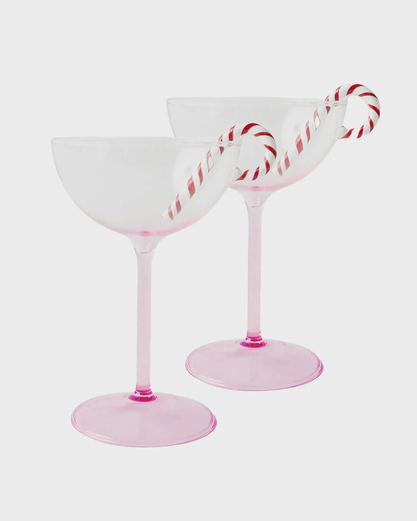 Kip & Co - Candy Cane Coupe Glass 2P Set - The Ivy Room Adelaide