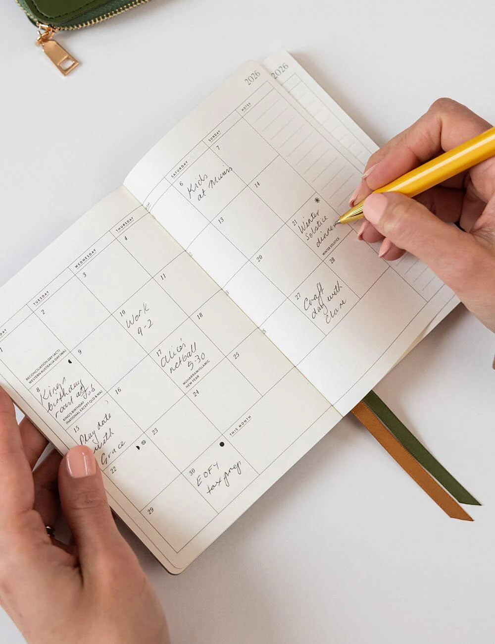 Bespoke Letterpress - 2026 Pocket Planner, Wildflowers