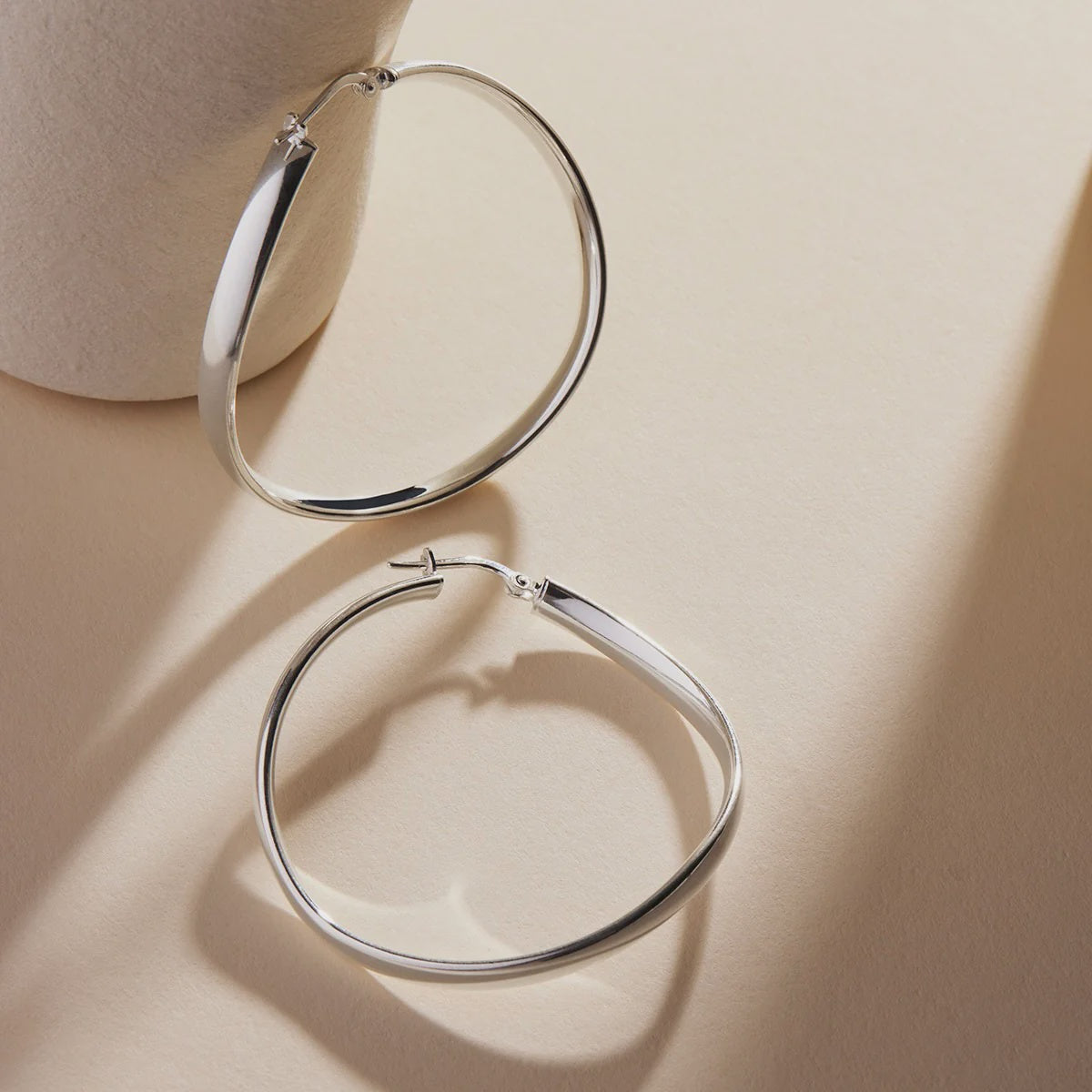 Najo - Odyssey Hoop Earring Silver - The Ivy Room Adelaide