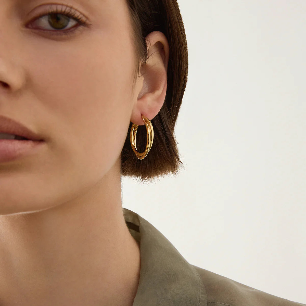 Najo - Duet Hoop Earring - The Ivy Room Adelaide