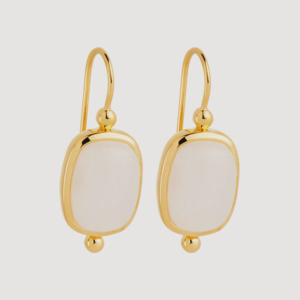 Najo - Fleur Rainbow Moonstone Earrings