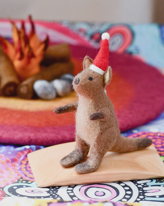 Tara Treasures - Christmas Felt Kangaroo
