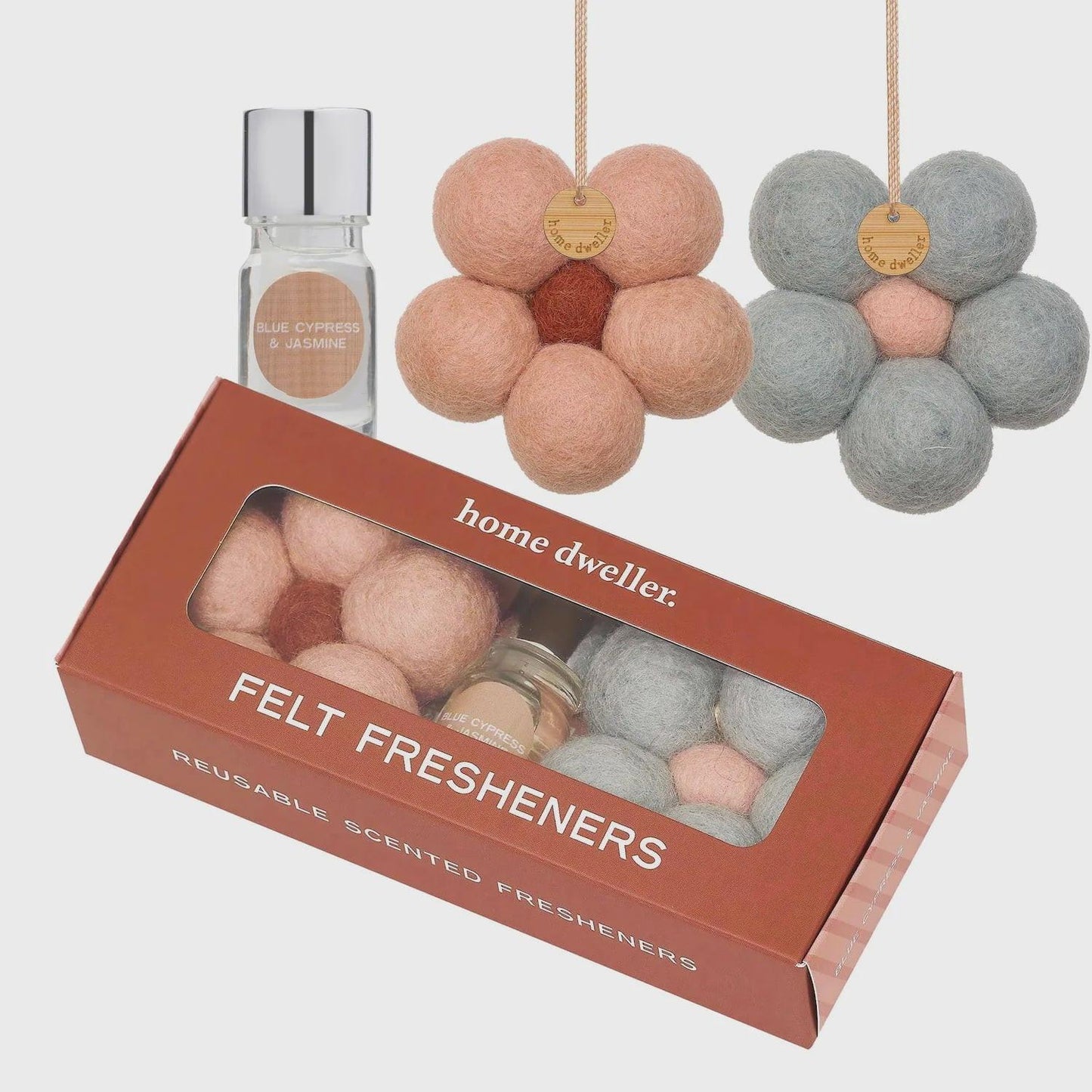 Home Dweller - Felt Fresheners Blue Cypress & Jasmine - The Ivy Room Adelaide