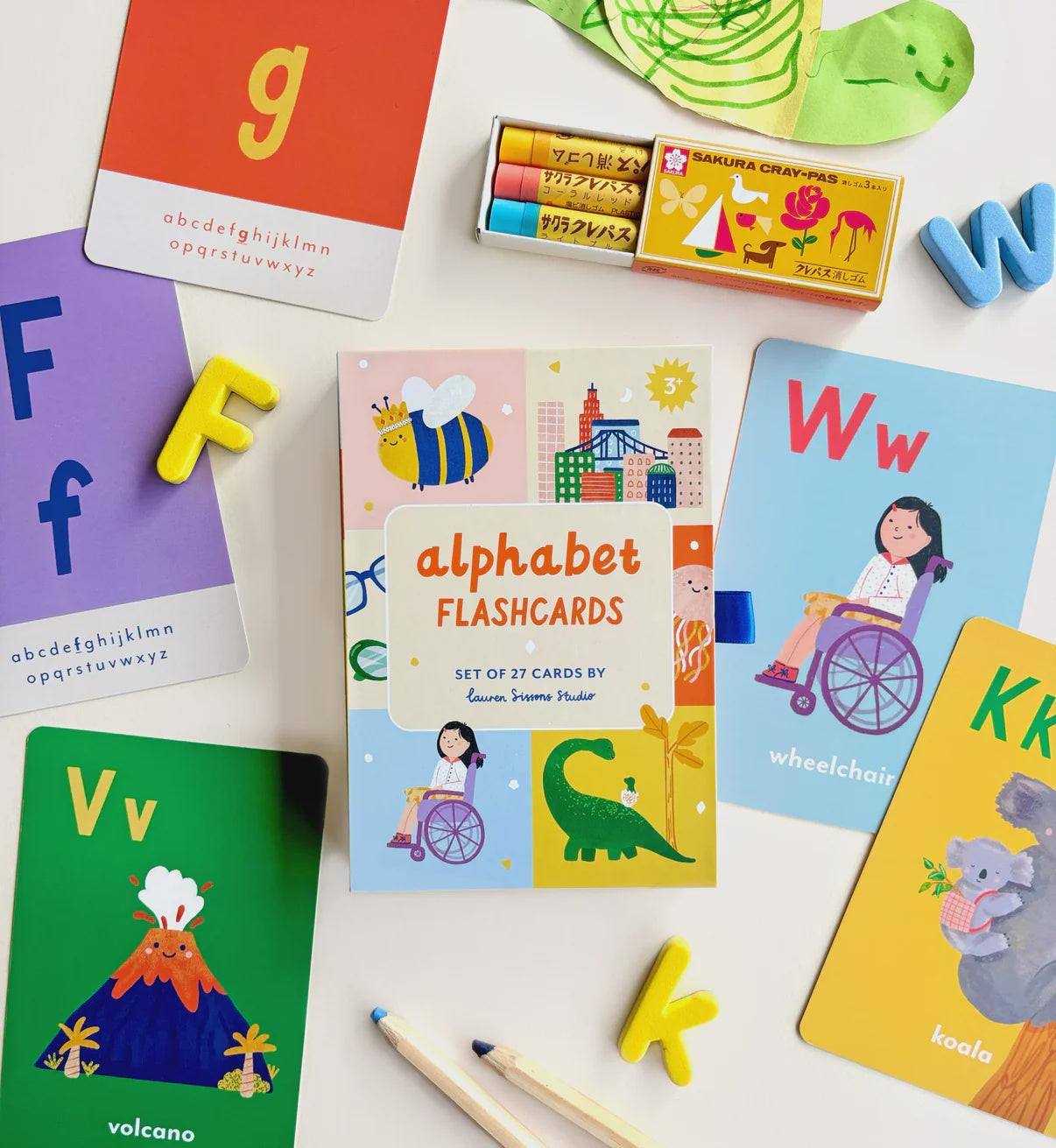 Lauren Sissons - Alphabet Flash Cards - The Ivy Room Adelaide