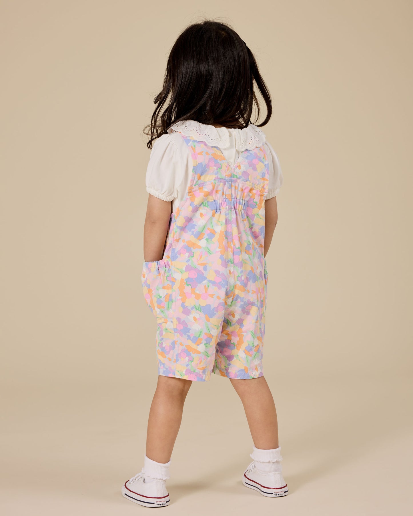 Goldie + Ace - Pastel Bouquet Pocket Overalls