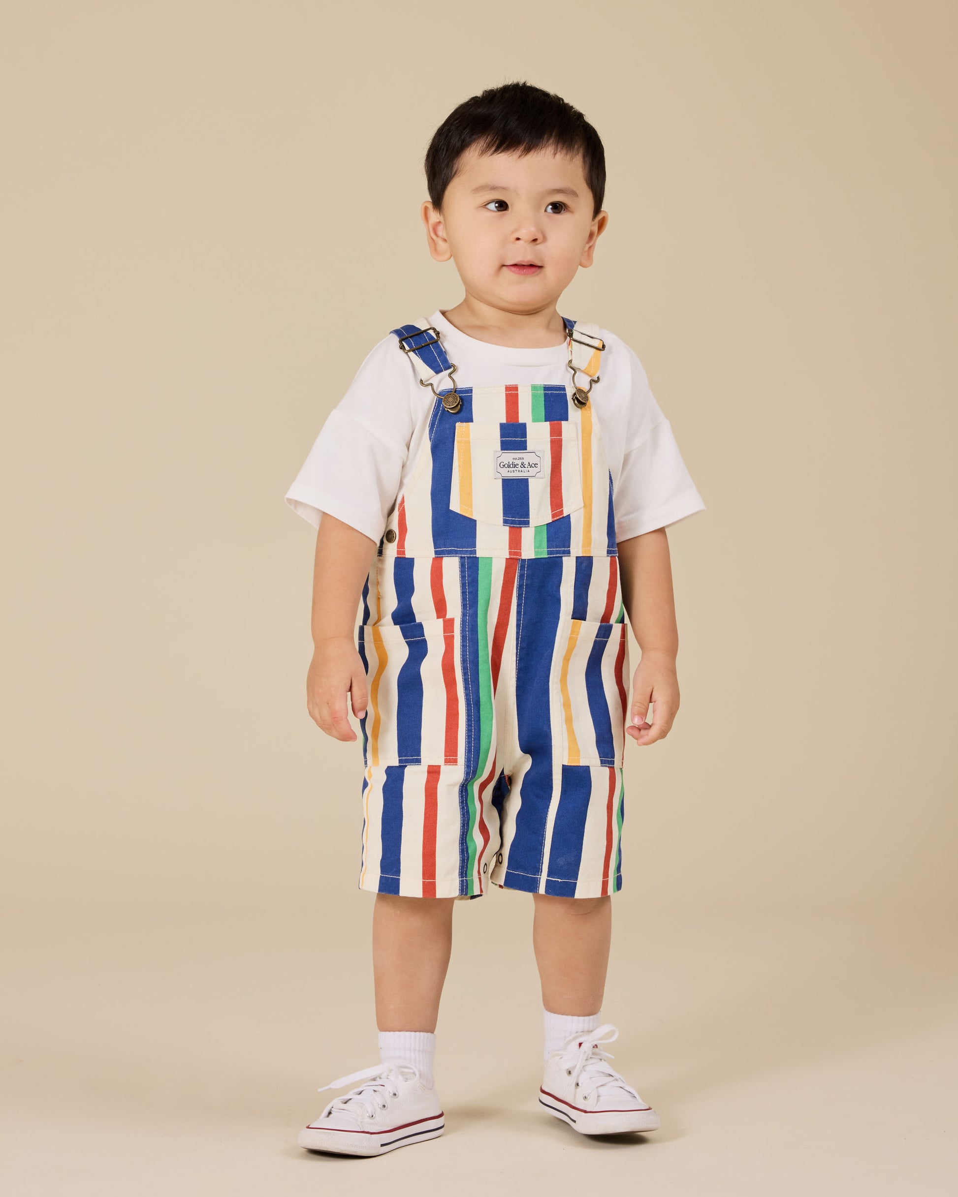Goldie + Ace - Burton Denim Overalls 90s Bold Stripe - The Ivy Room Adelaide