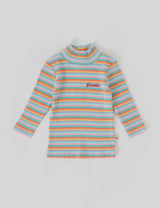 Goldie + Ace - Candy Stripe Rib Skivvy - The Ivy Room Adelaide