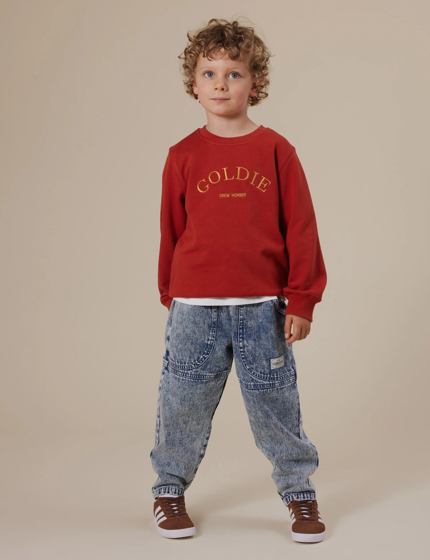 Goldie + Ace - Embroidered Sweater Red