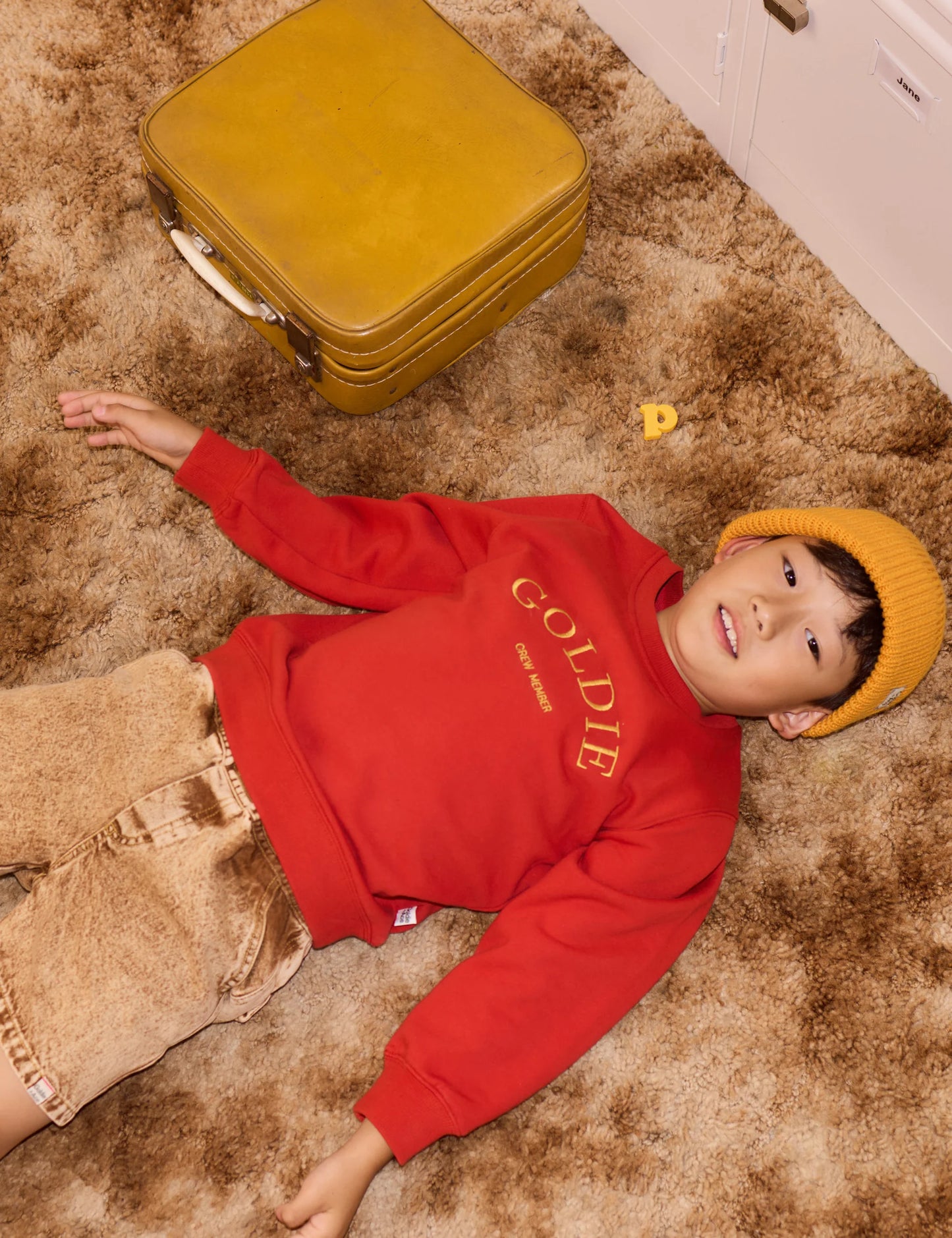 Goldie + Ace - Embroidered Sweater Red