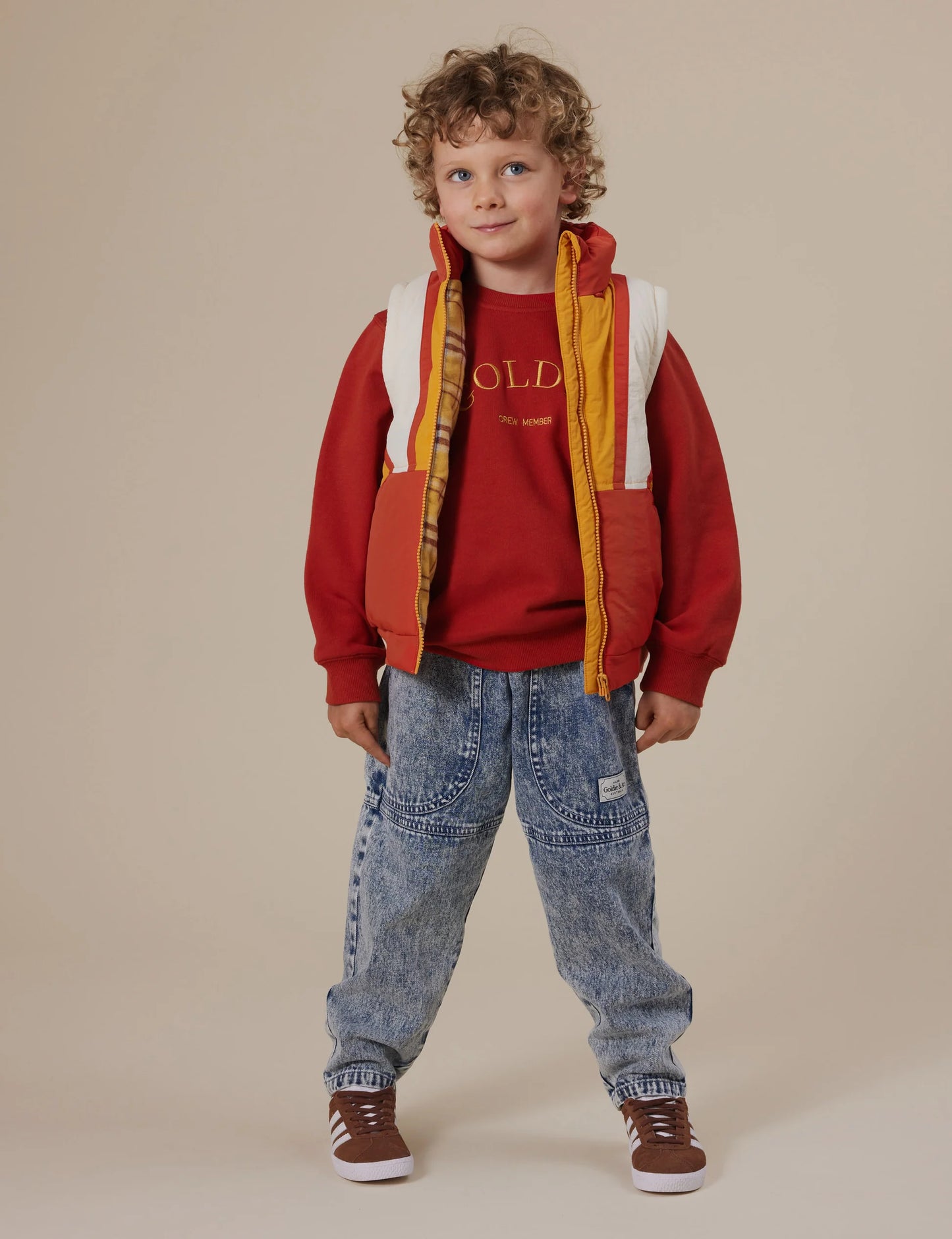 Goldie + Ace - Embroidered Sweater Red