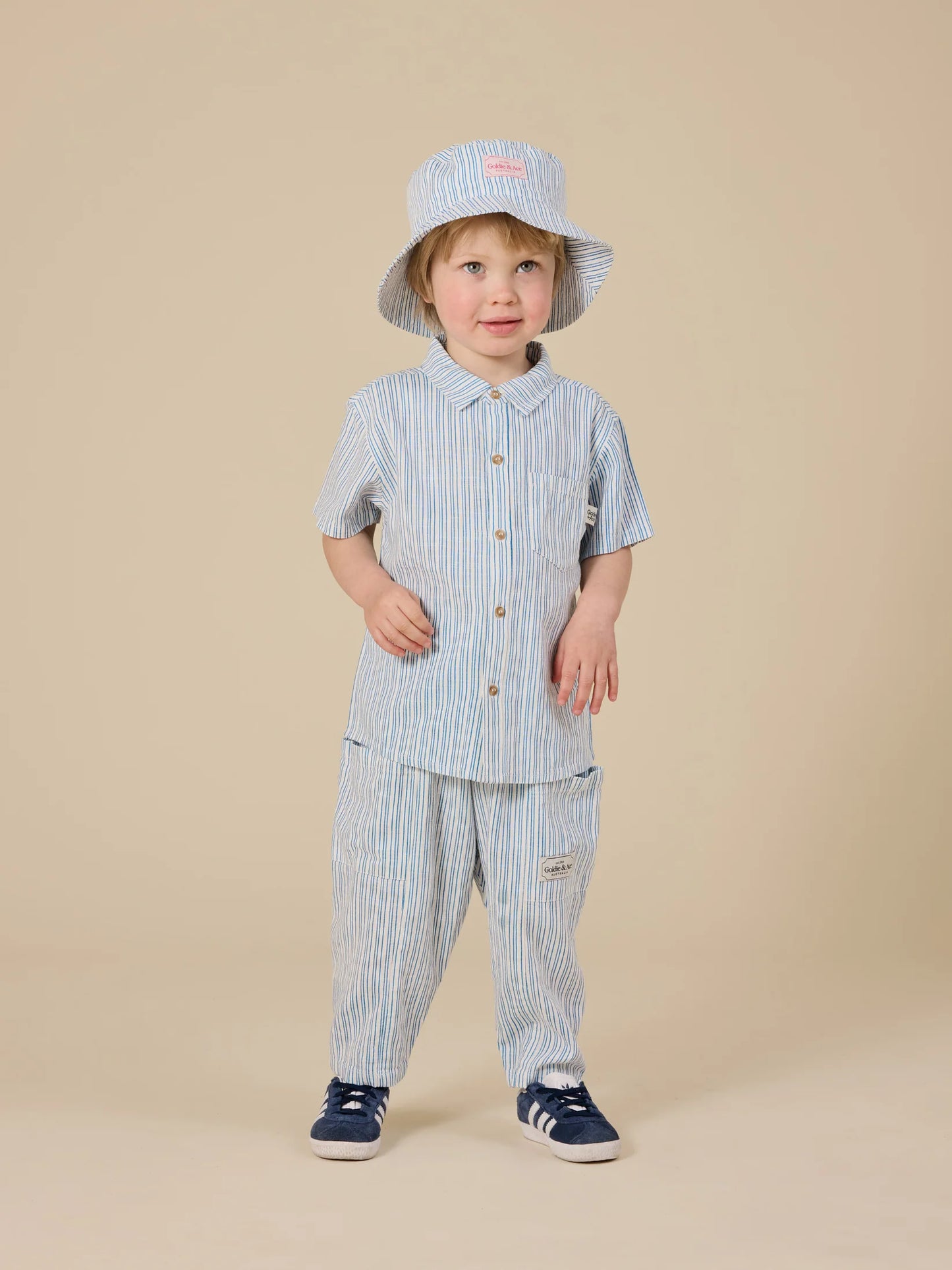 Goldie + Ace - Sailor Stripe Holiday Shirt