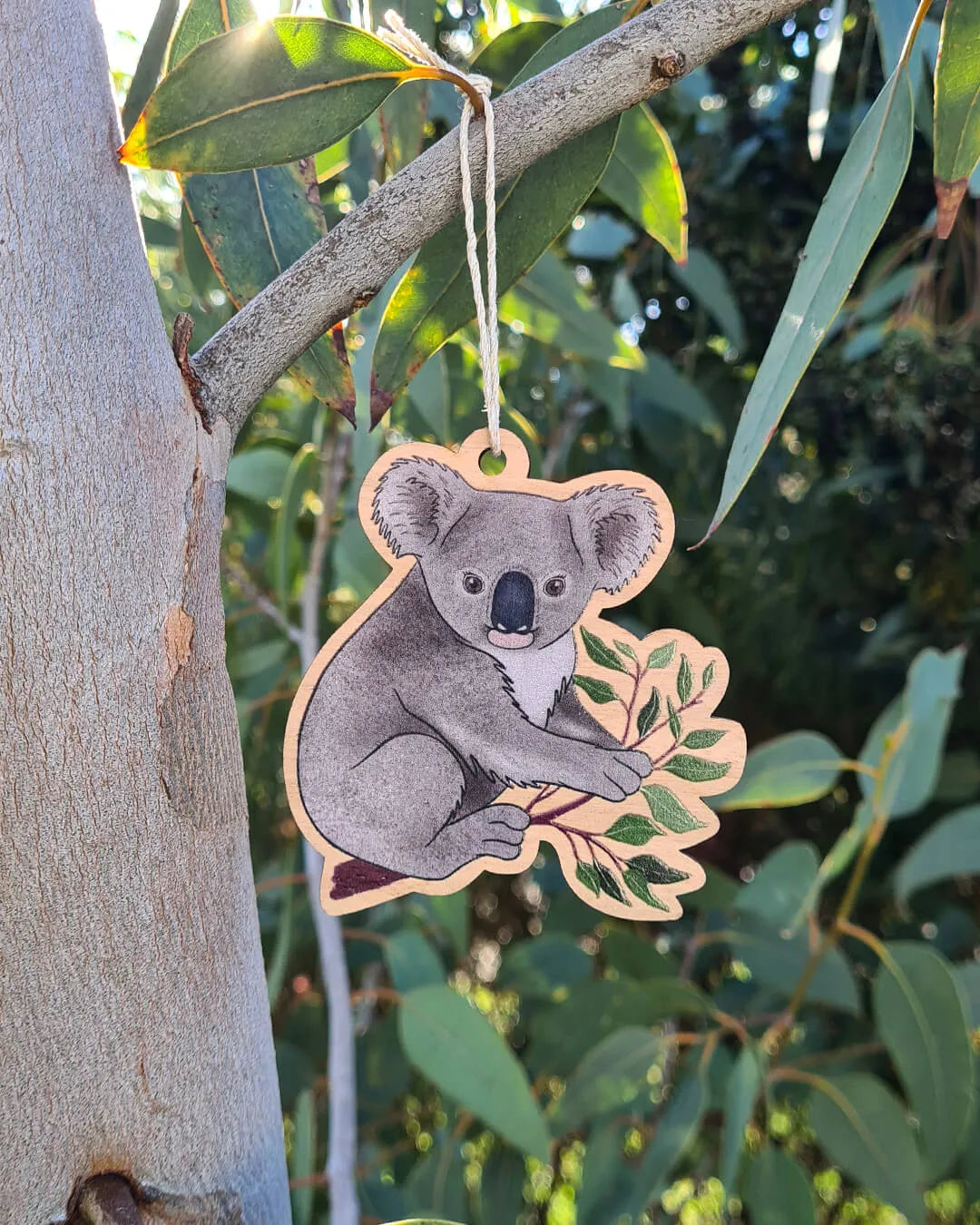 Earth Greetings - Christmas Wooden Decoration | Koala - The Ivy Room Adelaide