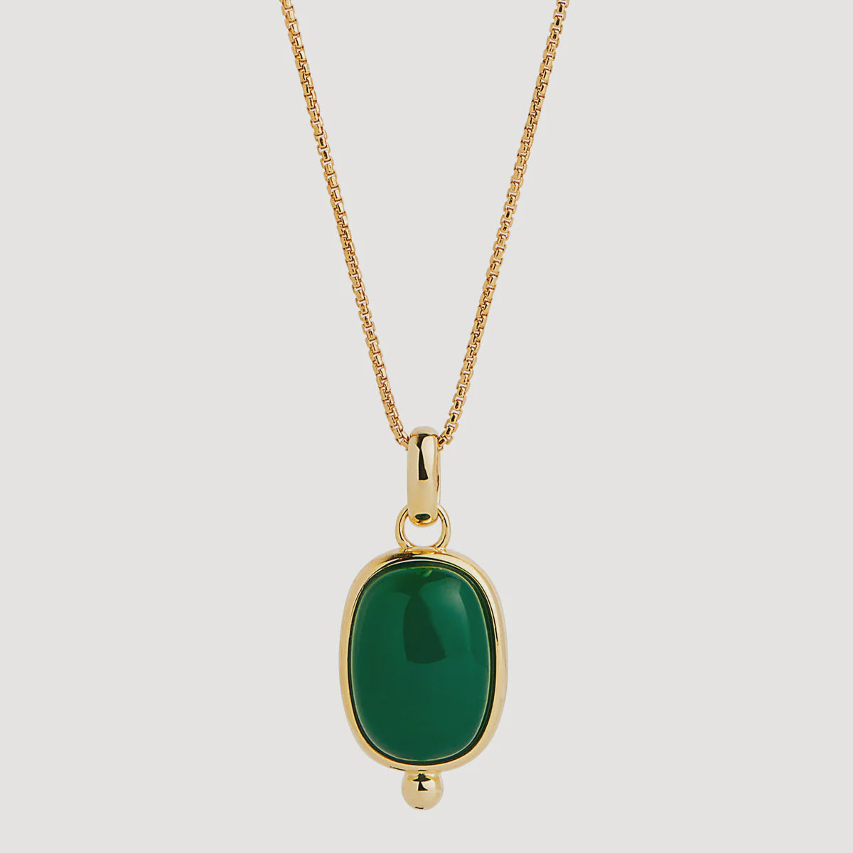 Najo - Fleur Green Onyx Pendant Necklace