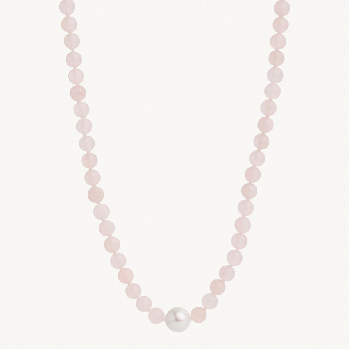 Najo - Sunset Rose Quartz & Pearl Necklace