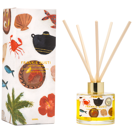 Frankie Gusti - Artist Series Diffuser Olive Leaf, Citrus & Salt - The Ivy Room Adelaide