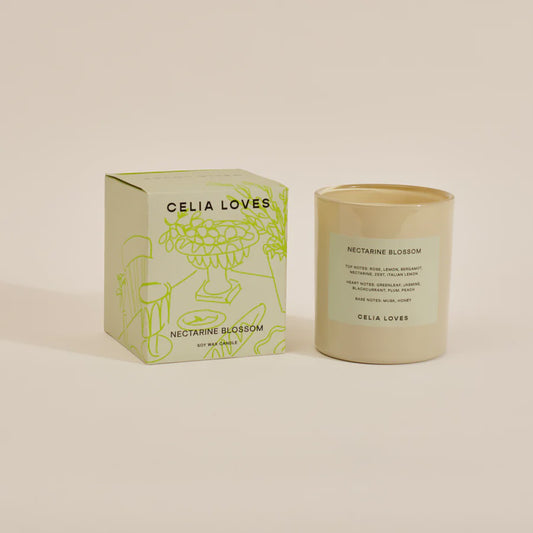 Celia Loves - 80hr Candle | Nectarine Blossom - The Ivy Room Adelaide
