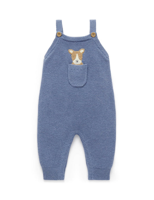 Purebaby - Doggy Knitted Overalls - The Ivy Room Adelaide