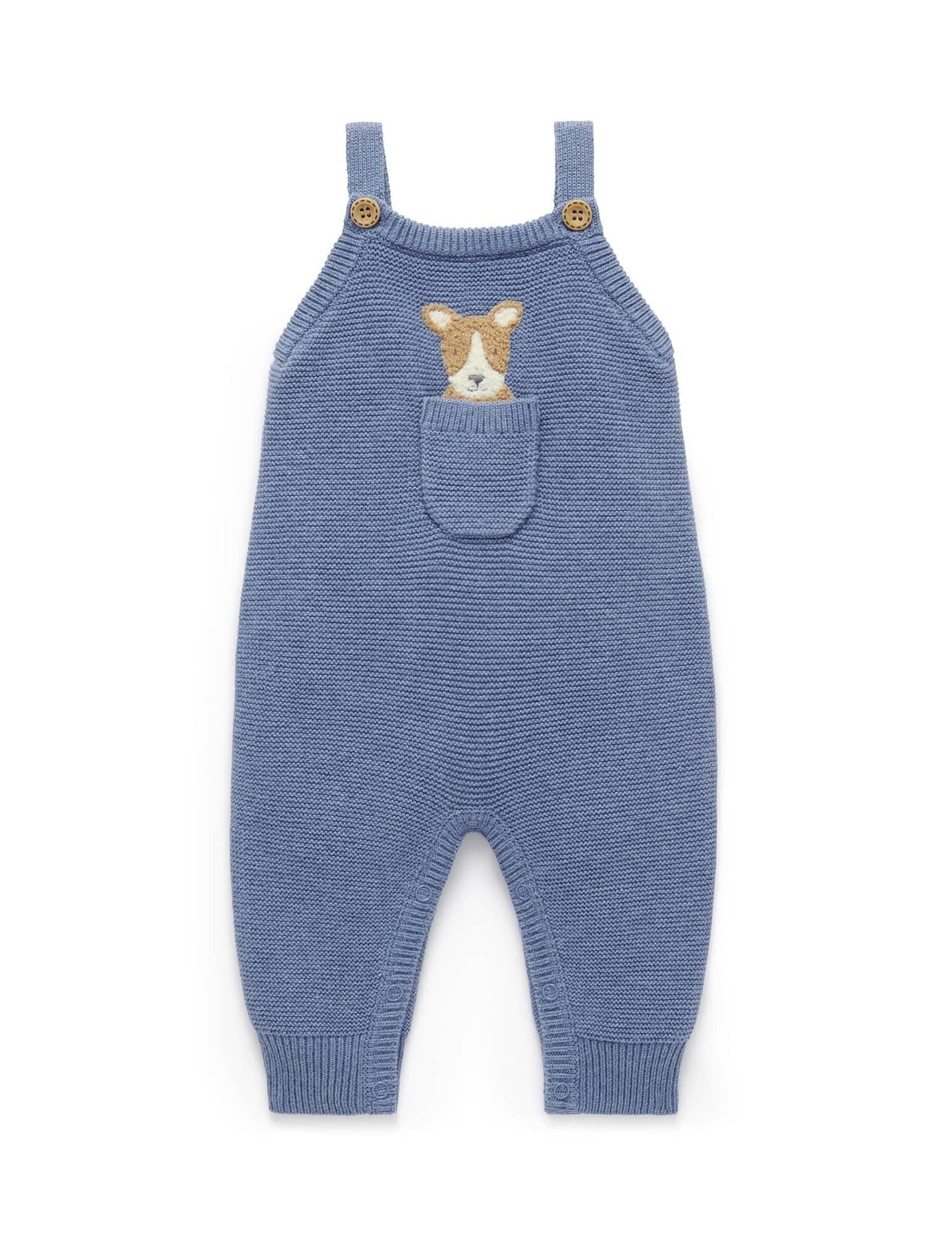 Purebaby - Doggy Knitted Overalls - The Ivy Room Adelaide