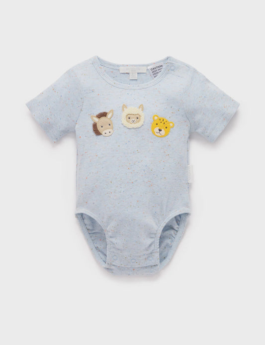 Purebaby - Bodysuit Azul Neppy - The Ivy Room Adelaide