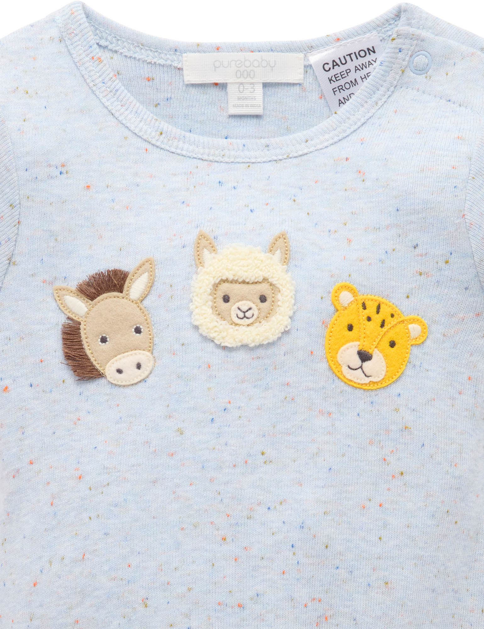 Purebaby - Bodysuit Azul Neppy - The Ivy Room Adelaide