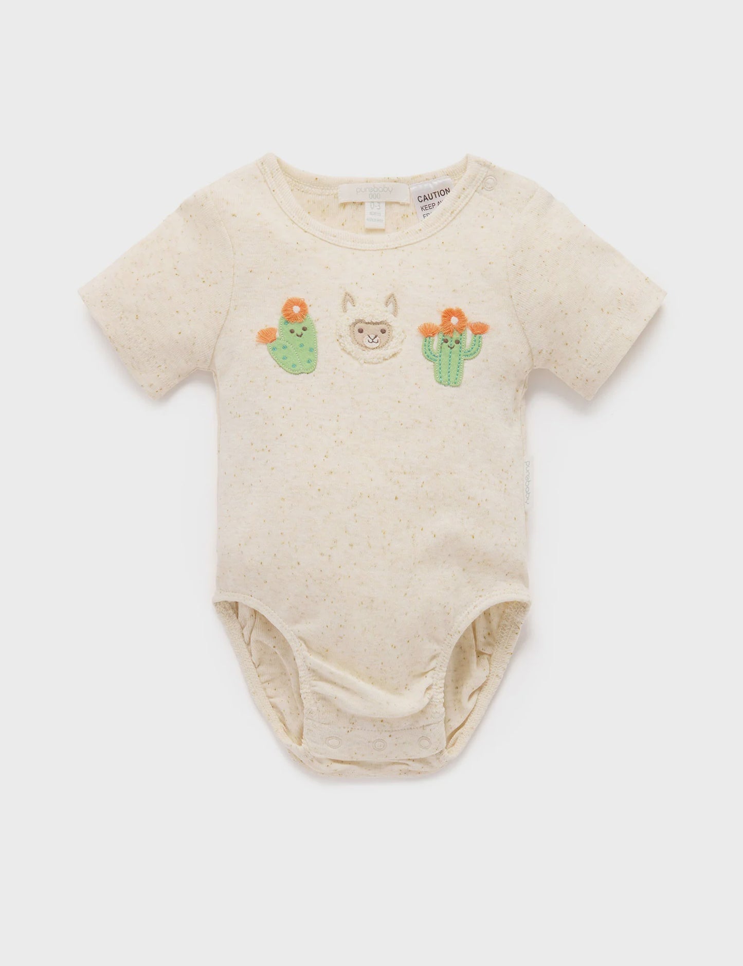 Purebaby - Bodysuit Wheat Neppy