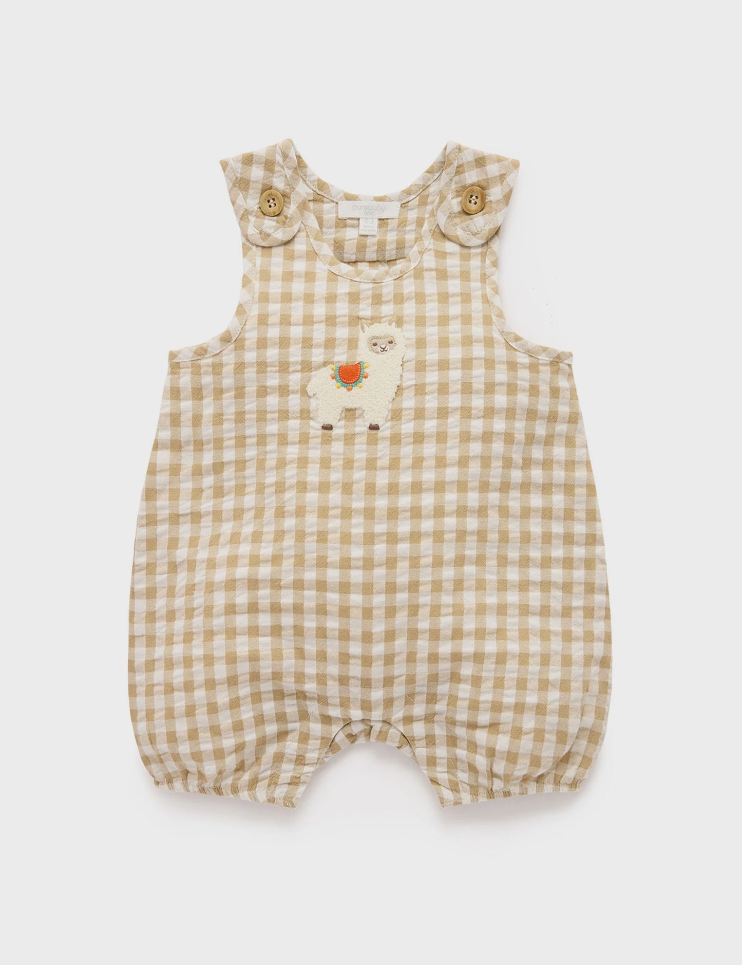 Purebaby - Gingham Romper Burrito