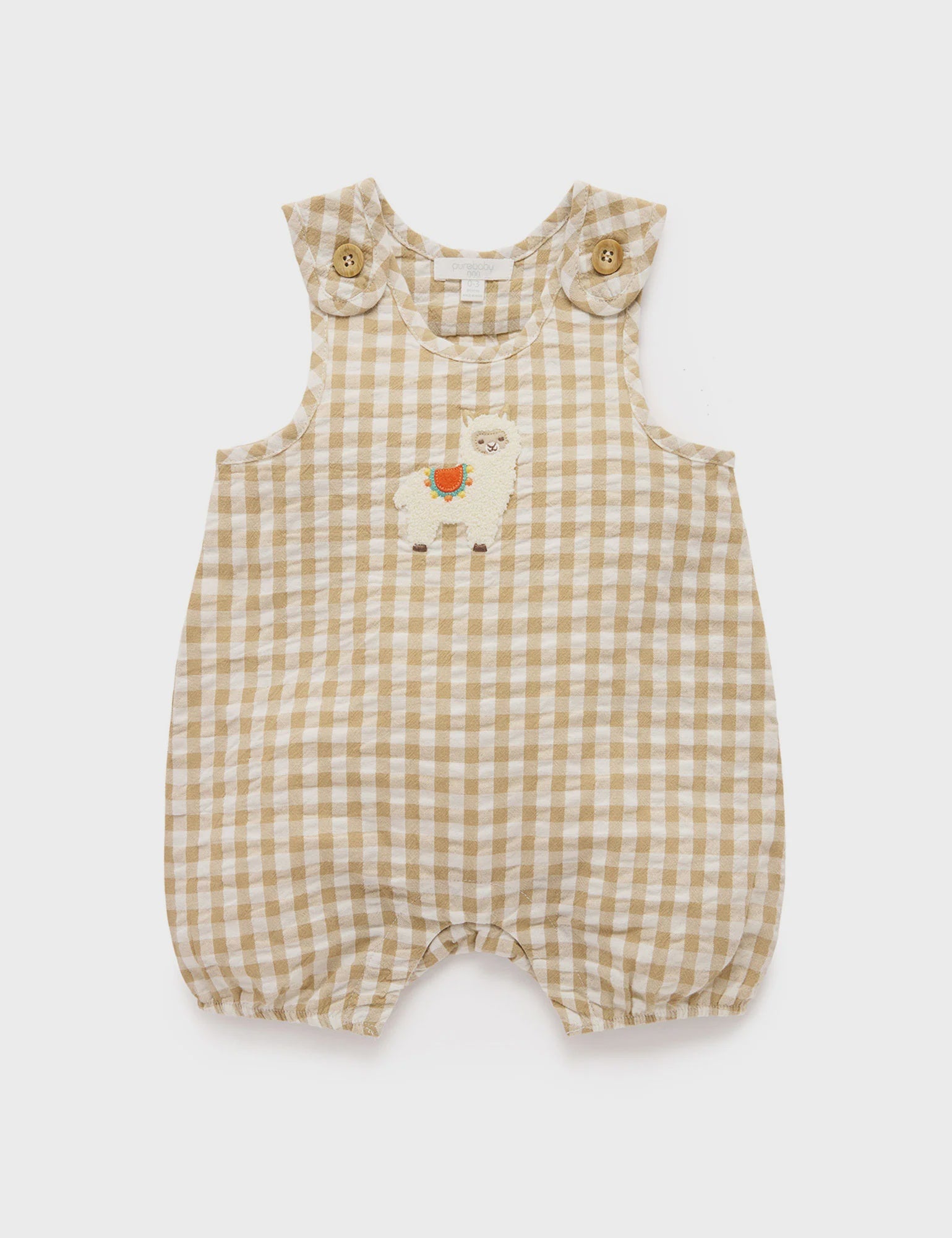 Purebaby - Gingham Romper Burrito - The Ivy Room Adelaide