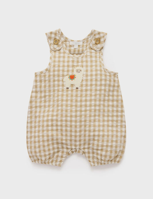 Purebaby - Gingham Romper Burrito - The Ivy Room Adelaide