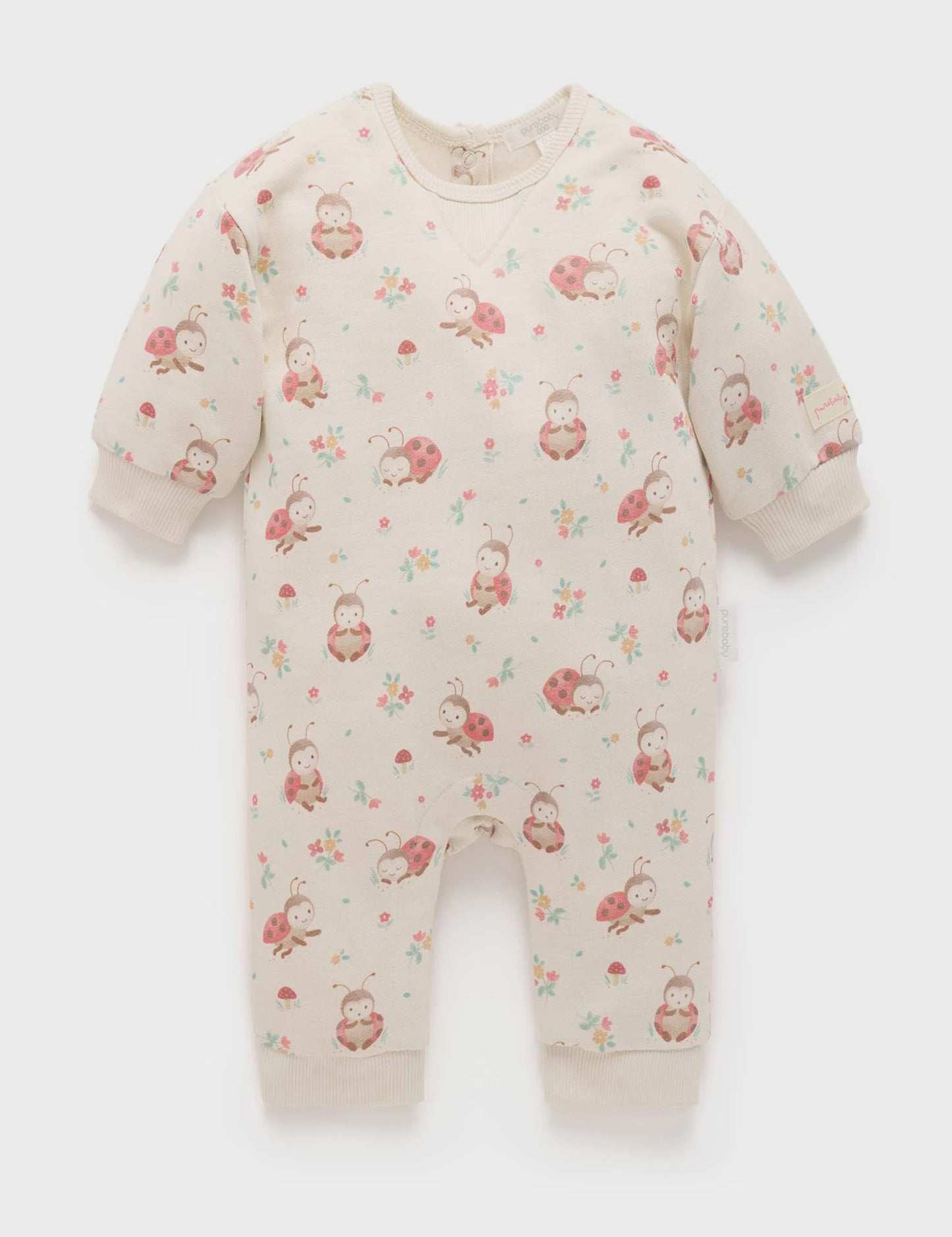 Purebaby - Fleecy Growsuit | Lady Bird