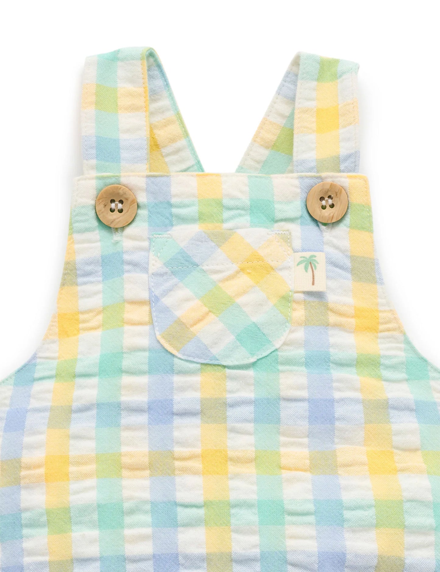 Purebaby - Check Overalls