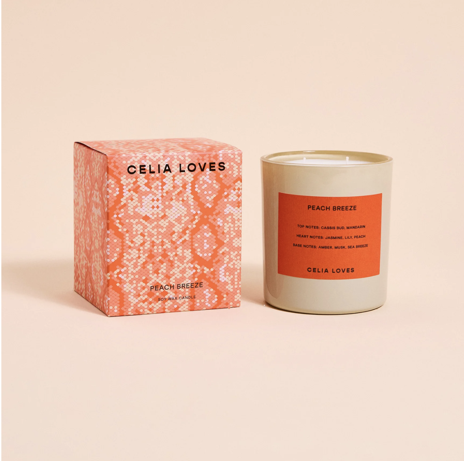 Celia Loves - 80hr Candle | Peach Breeze - The Ivy Room Adelaide