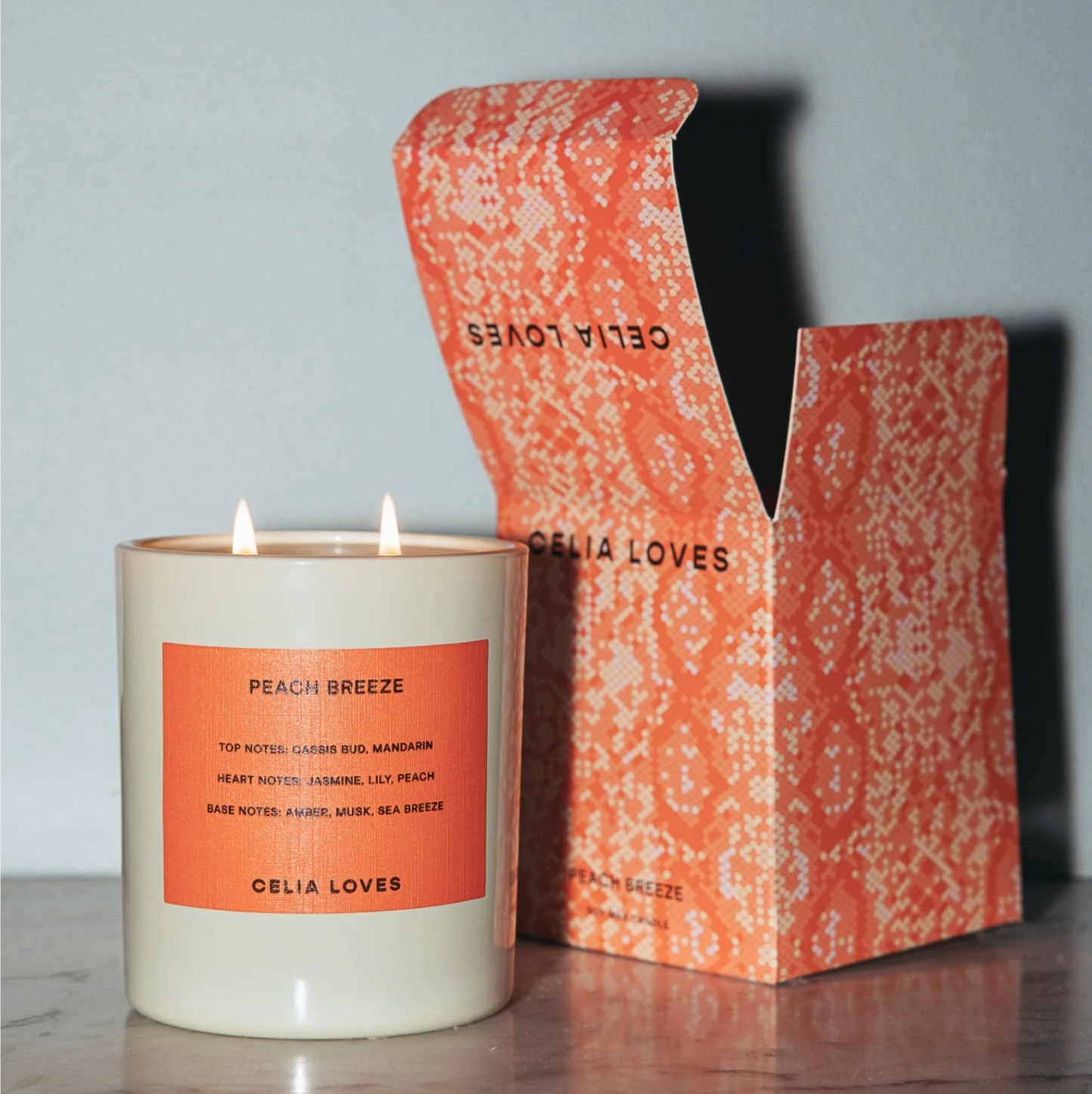 Celia Loves - 80hr Candle | Peach Breeze - The Ivy Room Adelaide