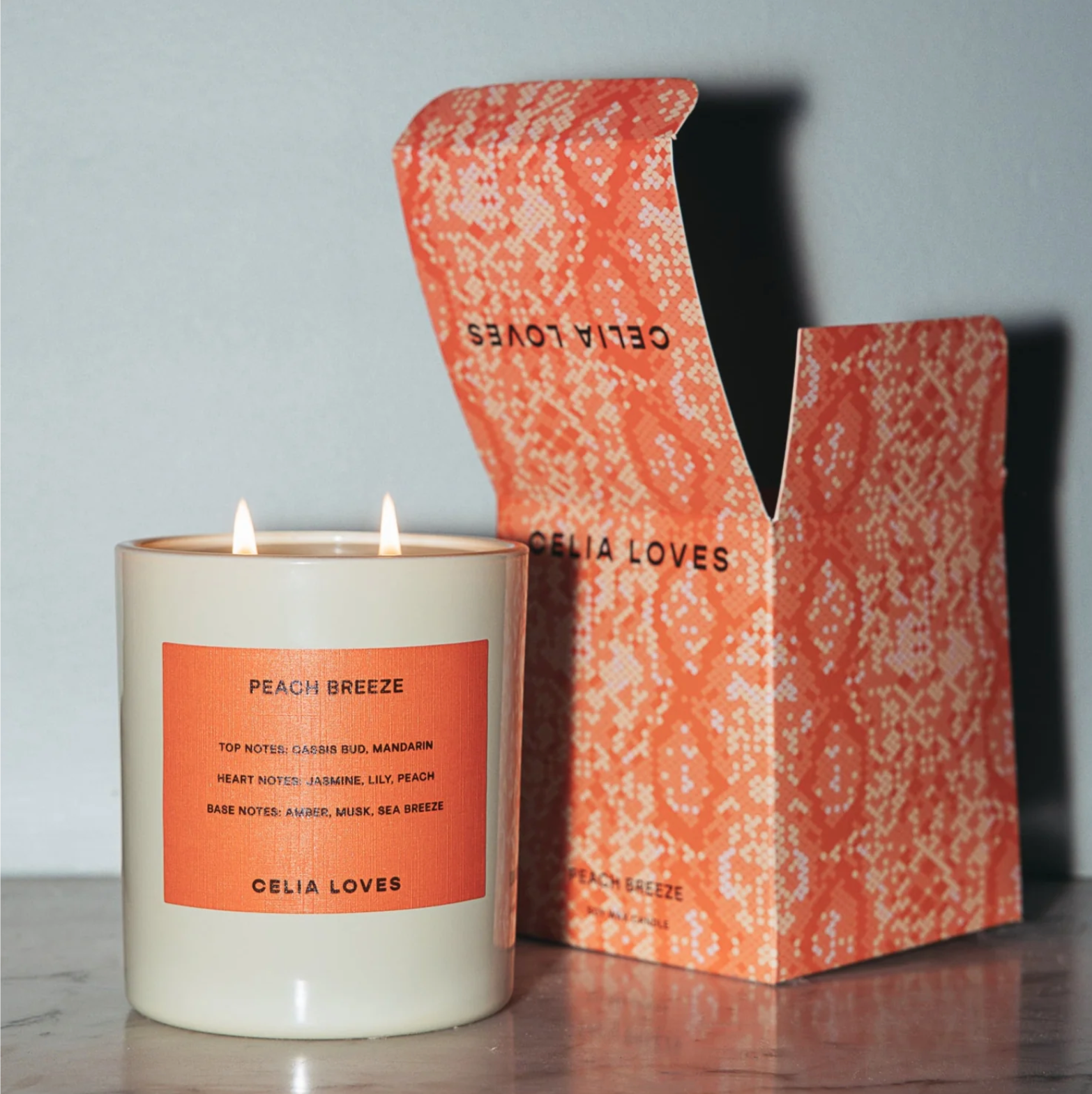 Celia Loves - 80hr Candle | Peach Breeze - The Ivy Room Adelaide