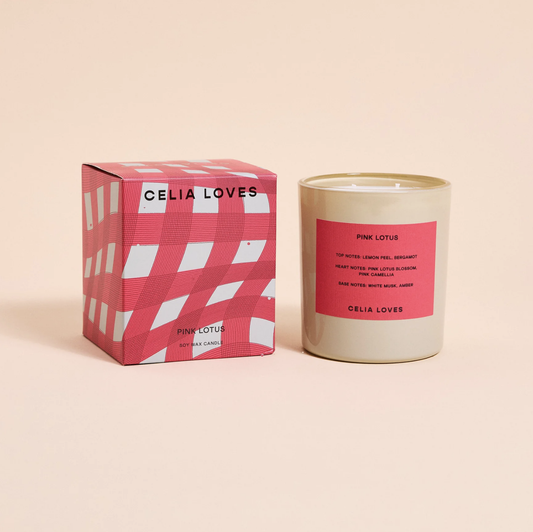 Celia Loves - 80hr Candle | Pink Lotus - The Ivy Room Adelaide