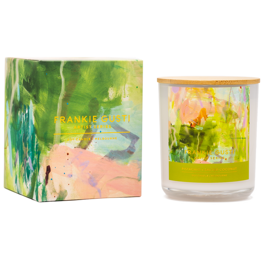 Frankie Gusti - Artist Series Candle Pistachio & Salted Coconut - The Ivy Room Adelaide