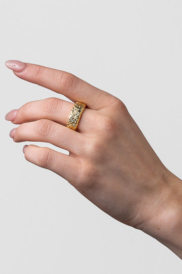Liberte - Martha Gold Textured Ring