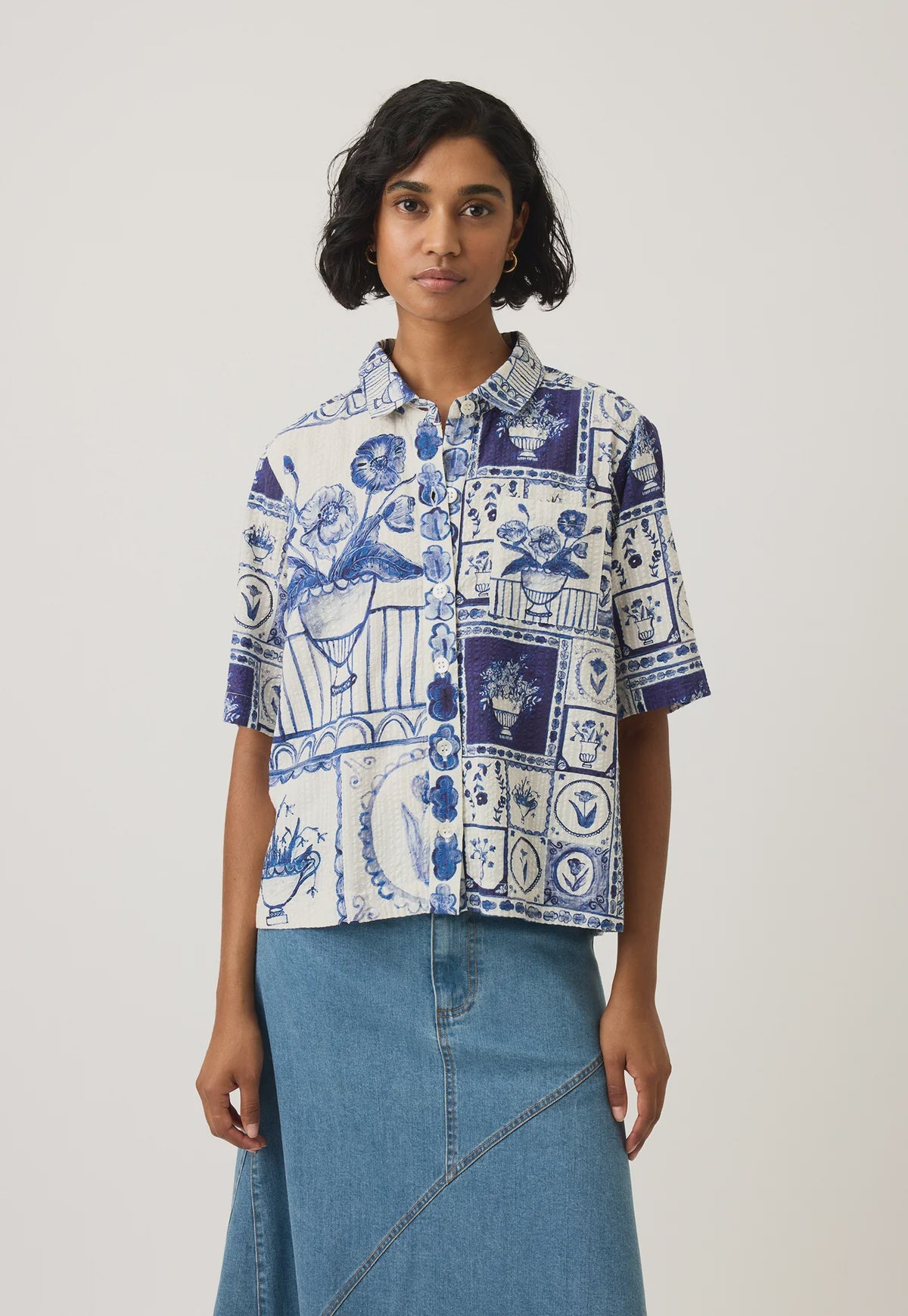 Nancybird - Summer Shirt Lyon Tile