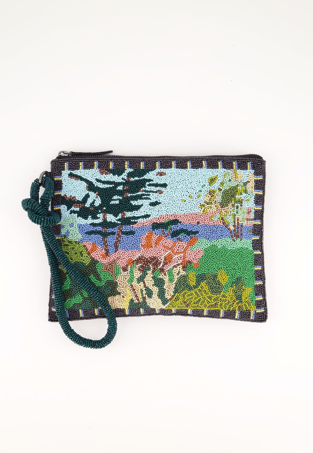 Nancybird - Beaded Line Clutch Pallisades