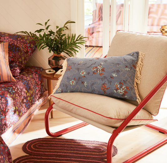 Sage x Clare - Myra Fringe Cushion - The Ivy Room Adelaide